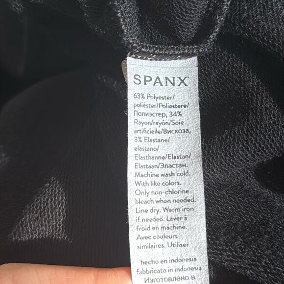 SPANX P.L.T. Dolman Sweatshirt in Black Large 50171r - Picture 5 of 6